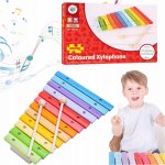 Bighigs xylofon 12 tónů celodřevěný barevný – Zboží Mobilmania