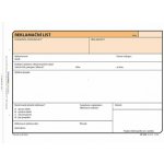 Optys 1254 Reklamační list A5 – Zboží Dáma