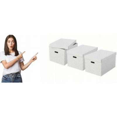 Esselte Home, set 3 ks, velikost L, bílá 628286 – Sleviste.cz