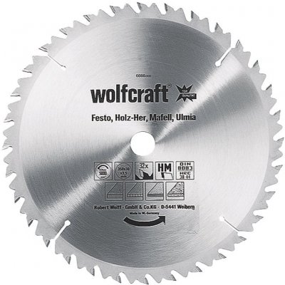 Wolfcraft 6668000 Průměr: 400 mm Počet zubů (na palec): 36 Tloušťka:3.5 mm