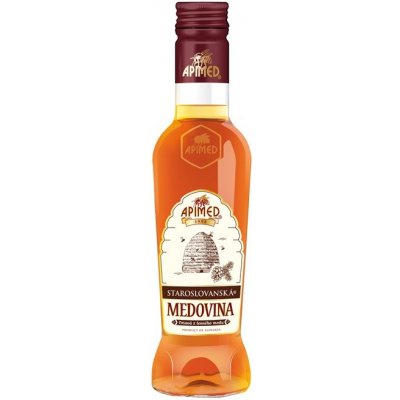 Apimed Staroslovanská medovina tmavá z lesního medu 0,18 l – Zboží Dáma