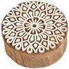 Razítko pro děti Sanu Babu Dřevěné vyřezávané razítko Mandala 6 cm 7G
