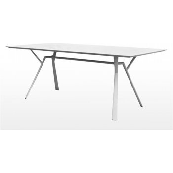 Fast Hliníkový jídelní stůl Radice Quadra, obdélníkový 290x90x74 cm, rám hliník, deska lakovaný hliník speckled anthracite