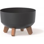 Prosperplast Květináč GRACIA LOW 28,5 cm antracit – Hledejceny.cz