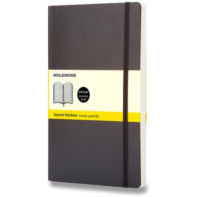 Moleskine Zápisník S měkké desky černý čtverečkovaný A6 96 listů – Hledejceny.cz