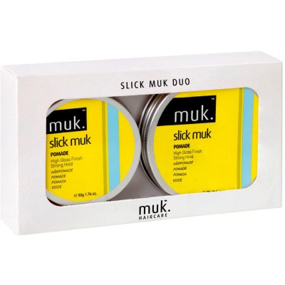 muk HairCare SLICK DUO Stylingová Pomáda na vlasy Slick Muk 50 g + Stylingová Pomáda na vlasy Slick Muk 95 g dárková sada