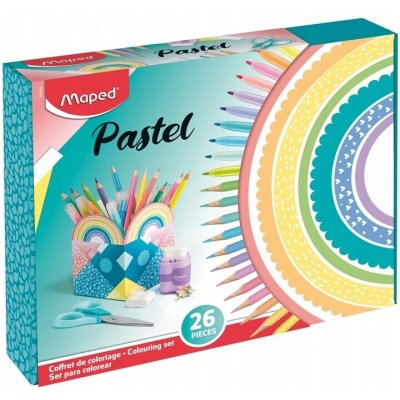 Maped Výtvarný kufřík Pastel 26 ks – Hledejceny.cz