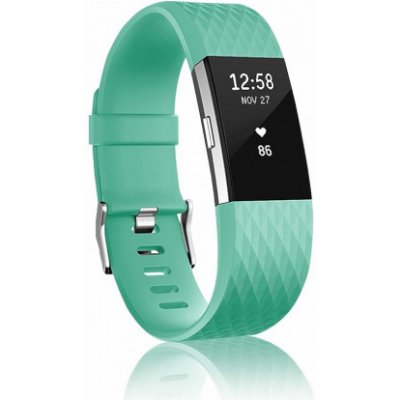 BStrap Silicone Diamond Small řemínek na Fitbit Charge 2, teal SFI002C29 – Hledejceny.cz