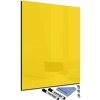 Tabule Glasdekor Magnetická skleněná tabule 30 x 40 cm tmavá žlutá