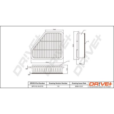 Vzduchový filtr DRIVE+ DP1110.10.0175 – Hledejceny.cz
