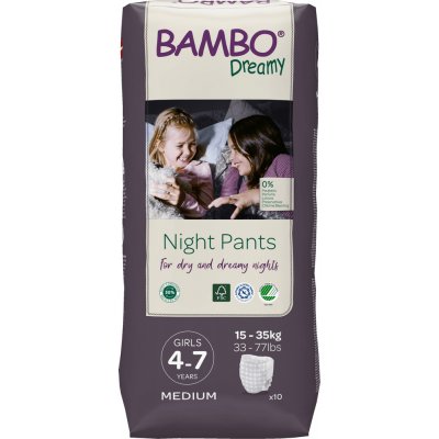 Bambo Dreamy Night Pants 8-15let Girl 35-50 kg 10 ks – Zbozi.Blesk.cz