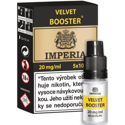 Velvet Booster CZ IMPERIA 5x10ml PG20-VG80 20mg – Hledejceny.cz