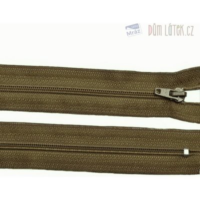 Zip spirálový 3mm nedělitelný 40cm khaki – Zboží Mobilmania