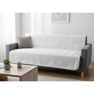 Mybesthome Přehoz na sedačku pohovku SAMUEL bílá 170x210 cm – Zboží Mobilmania