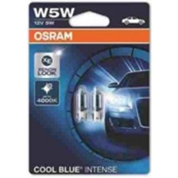 Osram Cool Blue Intense W5W W2,1x9,5d 12V 5W od 84 Kč - Heureka.cz