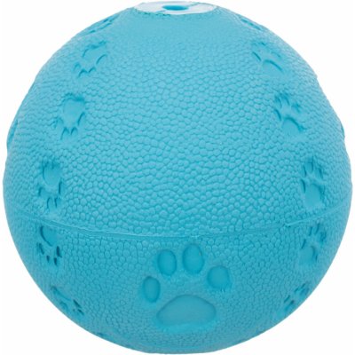 TRIXIE - pískací guma míč s tlapkami 9 cm