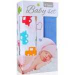 T-tomi Baby set bambusová osuška auta modrá – Zboží Dáma