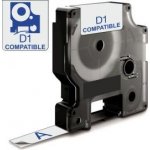 Páska AltPrint [Dymo] D1, 12mm (45011) průhl., modrý tisk, 7m – Zboží Živě