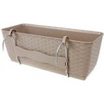 Prosperplast RATOLLA PW 49.2x17.2x17.4 cm tmavě béžový – Zboží Dáma