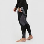 GymBeam pánské legíny Flex Tights Black Grey černá – Zboží Mobilmania