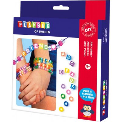 Playbox Náramky z korálků průhledné ABC – Hledejceny.cz