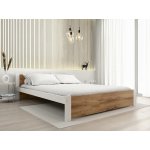 Textilomanie Ikaros dub artisan / bílá s laťkovým roštem Matrace Somnia 18 cm – Zboží Dáma