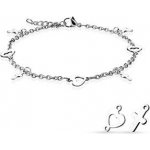 Šperky4U dámský ocelový náramek na nohu RN1152 – Hledejceny.cz