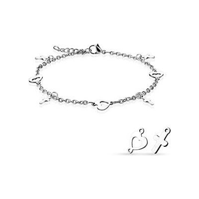 Šperky4U dámský ocelový náramek na nohu RN1152 – Hledejceny.cz