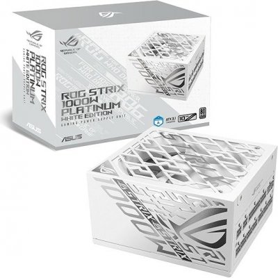 Asus ROG STRIX 1000W PLATINUM White Edition 90YE00W4-B0NA00 – Zbozi.Blesk.cz