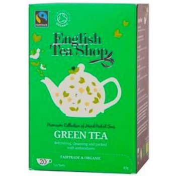 English Tea Shop Bio Fairtrade čistý zelený čaj 20 sáčků