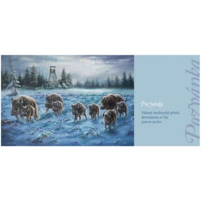 E-myslivost Pozvánka na lov divočáci – Zboží Dáma