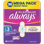 Always Platinum Super Extra velikost 3 Vložky s křidélky 36 ks – Hledejceny.cz