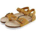 Vlnka Dámské korkové anatomické sandály Jindra béžová – Zboží Dáma