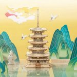 Robotime Rolife 3D Dřevěná Pagoda TGN02 275 ks – Zboží Dáma