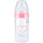 NUK NEW CLASSIC láhev LOVE PP 250ml,SI,V2,M růžová – Hledejceny.cz