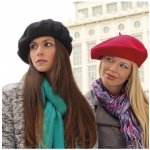 Vlněný baret jednobarevný 11 5 černá – Zboží Mobilmania