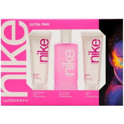 Nike Ultra Pink Woman EDT 100 ml + sprchový gel 75 ml + tělové mléko 75 ml dárková sada – Hledejceny.cz