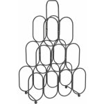 EH Excellent Houseware Kovový stojan na víno, 9 lahví, černý – HobbyKompas.cz
