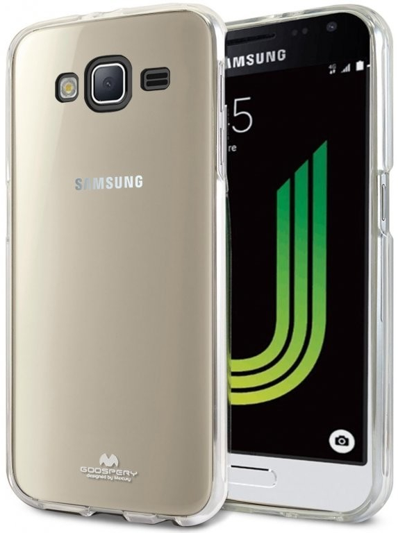 Pouzdro Průhledný Mercury Jelly Samsung Galaxy J3 2016