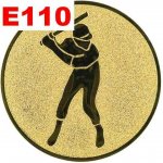 Emblém E110 BASEBALL umístění na sportovní pohár nebo medaili 50 mm – Zboží Dáma