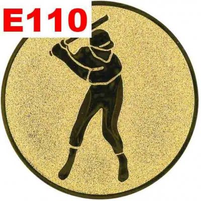Emblém E110 BASEBALL umístění na sportovní pohár nebo medaili 50 mm – Zboží Dáma