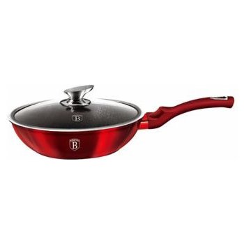 BerlingerHaus Burgundy Metallic Line Wok s mramorovým povrchem 28 cm