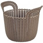 CURVER KNIT kulatý , 23x20x41 cm, 3L, hnědá – Hledejceny.cz