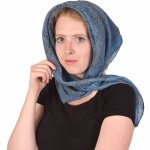 Sanu Babu šátek s drobným potiskem květin modrý – Zboží Dáma