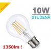 Žárovka Optonica LED žárovka 10W 4xCOS Filament E27 1350lm STUDENÁ BÍLÁ