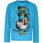minecraft tričko Zombie a Chicken světle modrá dětské – Zboží Dáma