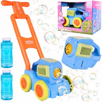 Majlo Toys Dětská sekačka s bublifukem 2v1 Bubble Maker modrá