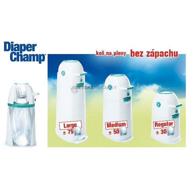 Diaper Champ koš na pleny small 30 plenek od 1 439 Kč - Heureka.cz