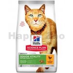 Hill's Science Plan Feline Adult 7+ Senior Vitality Chicken 1,5 kg – Zboží Mobilmania