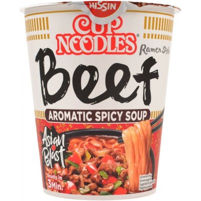 Nissin Cup Noodles 5 Spices hovězí polévka 64 g – Zboží Dáma